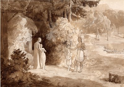 Illustration to Gertrude of Wyoming, 1810 by Cornelius Varley